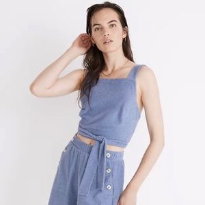 Madewell Tieback Crop NWT